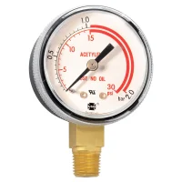 Smith GA134-03 2" Acetylene Regulator Gauge 0-30 PSI