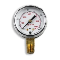 Smith Equipment 2" Replacement Regulator Gauge, 0-600 PSIG, 1/4" NPT