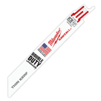 Milwaukee 6-Inch 24 TPI Thin Kerf Metal Sawzall Blades (5-Pack)