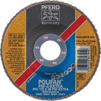 Pferd Polifan SG Zirkon-Extra 4.5-Inch Zirconia Flap Disc 36 Grit Type 29