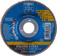 Pferd POLIFAN PSF ZIRKON-EXTRA 5-Inch Flap Disc Type 29 36 Grit