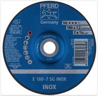 Pferd SG-INOX 7-Inch Type 27 Grinding Wheel for Stainless Steel