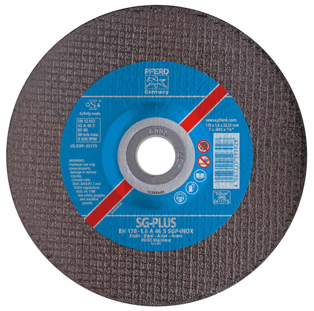 Pferd 7-Inch Type 27 Cut-Off Wheel .045 Thickness for Steel and Stainless