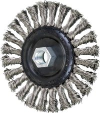 Pferd 5-Inch Stainless Steel Knot Wire Wheel 5/8-11 Thread