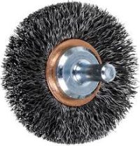 Pferd 82893 2-Inch Crimped Wire Wheel Brush, 1/4-Inch Shank, .008 Carbon Steel