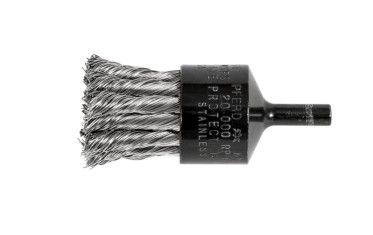 1 Inch Knot Wire End Brush, Carbon Steel, 1/4 Shank
