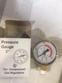 2-Inch Acetylene Regulator Delivery Gauge 0-30 PSI