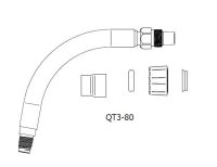 Bernard QT3 Series 80-Degree MIG Gun Neck