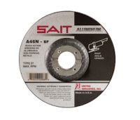 SAIT A46N Aluminum Grinding Wheel Type 27 Depressed Center