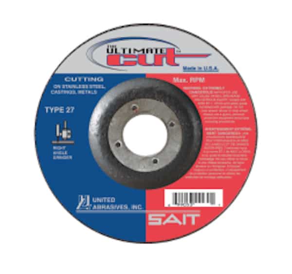 Sait Ultimate Cut 5-Inch Type 27 Multi-Material Cutting Wheel