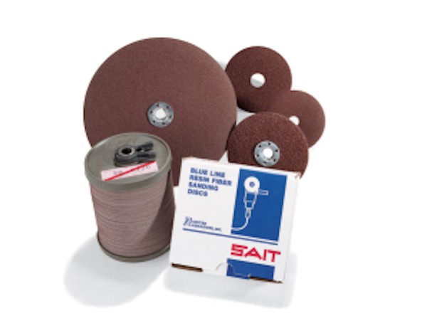 Sait 3A 5-Inch Fiber Sanding Disc 36 Grit Aluminum Oxide (100-Pack)