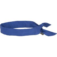 Blue Evaporative Cooling Bandana - Cotton Headwear for Heat Stress Relief
