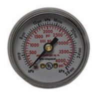 1.5-Inch 4000 PSI Oxygen/Inert Gas Regulator Gauge, Back Mount