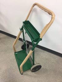 Medium Oxy-Acetylene Cylinder Cart - Side-by-Side - Solid Tires