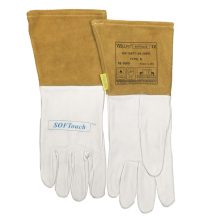 Weldas Softouch TIG Welding Gloves - Medium Goat Skin with 5-Inch Cowhide Cuff