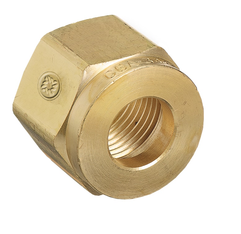 Western Enterprises 14-2 CGA-346 Air Inlet Nut, Brass