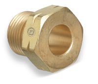 CGA-510 Acetylene Regulator Inlet Nut, Brass, Left Hand Male