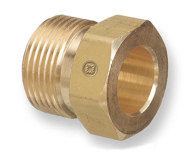 Western Enterprises CGA-680 Brass Inlet Nut, 3000-5500 PSIG