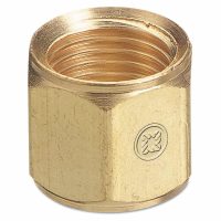 B-Size Oxygen Hose Nut, 9/16-18 RH Brass Fitting