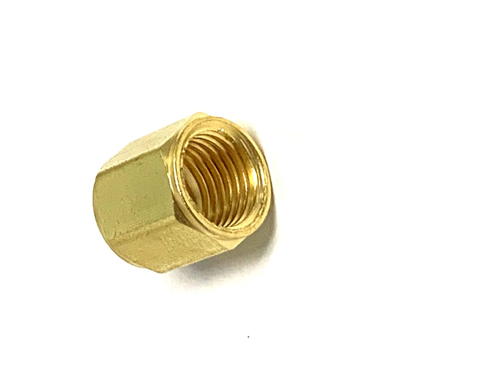 Western Enterprises A-Size Oxygen Hose Nut, 3/8"-24 UNF RH, Brass