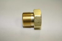 CGA-580 Brass Inlet Nut for Argon, Helium, Nitrogen Regulators