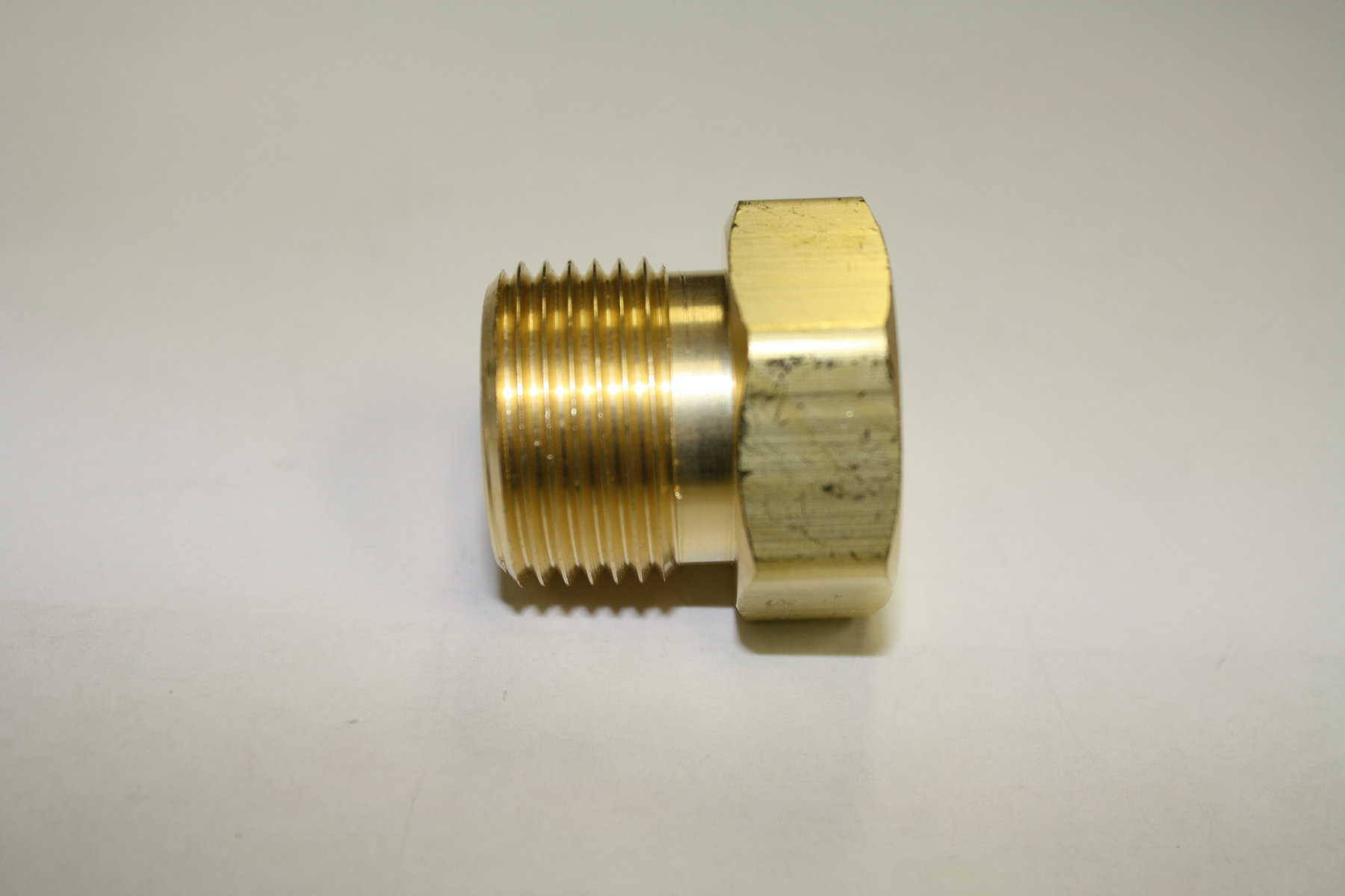 CGA-580 Brass Inlet Nut for Argon, Helium, Nitrogen Regulators