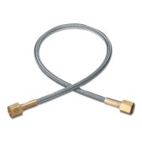 72-Inch Stainless Steel Flexible Pigtail, PTFE Lined, 3000 PSIG, 1/4 NPT