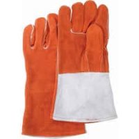 Welding Glove Brown Leather Premium
