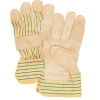Zenith Grain Cowhide Patch Palm Fitters Gloves with Safety Cuff
