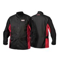 Lincoln Electric Shadow Hybrid Welding Jacket, Split Leather Sleeves, 2X-Large