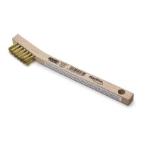 Lincoln Electric 3x7 Row Brass Toothbrush Style Wire Brush for Aluminum