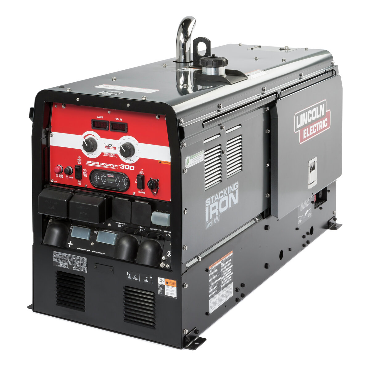 Lincoln Cross Country 300 Kubota Diesel Engine Welder Generator K4166-1