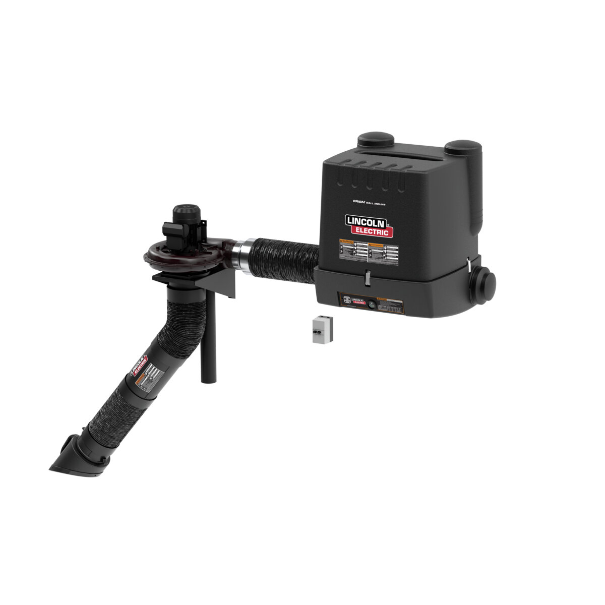 Lincoln Statiflex 200-M Wall-Mounted Fume Extractor with Telescopic Arm