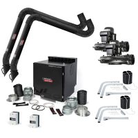 Lincoln Prism Wall Mount Dual Arm Fume Extractor One-Pak