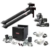 Lincoln Prism Wall Mount Dual Arm Fume Extraction System One-Pak