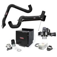 Lincoln Prism Wall Mount Fume Extractor One-Pak, 10ft Arm + 7ft Crane